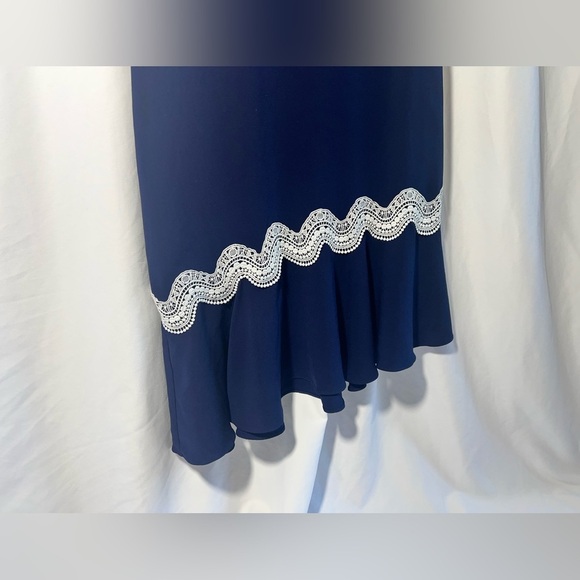 Shoshanna Dinan Navy crochet Midi Dress | 6 - Picture 8 of 12